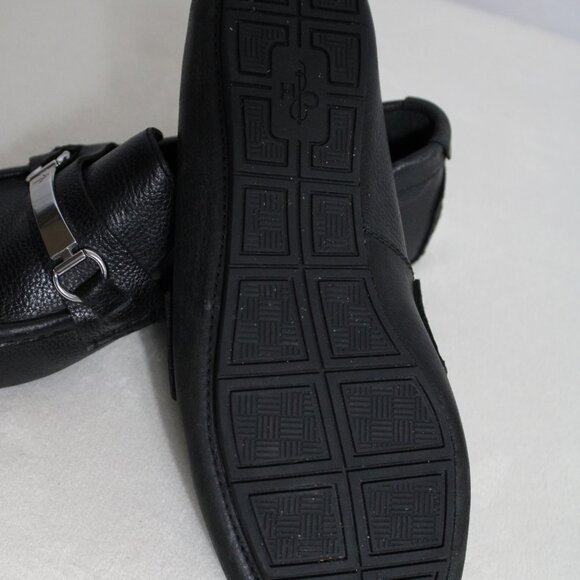 Cole Haan 9M Somerset Men's Bit Drivers Black Pebbled Leather Loafers - Picture 2 of 7